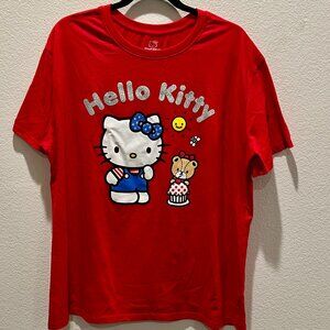 Hello Kitty tshirt red patriotic size XL